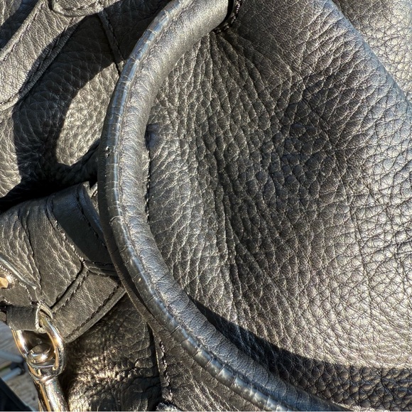 Cole Haan Sophisticated Black Leather Shoulder Bag - Picture 10 of 11